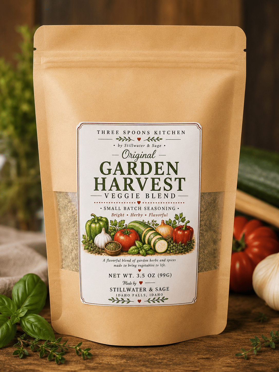 Original Garden Harvest Veggie Blend — 3.5 oz - Stillwater & Sage