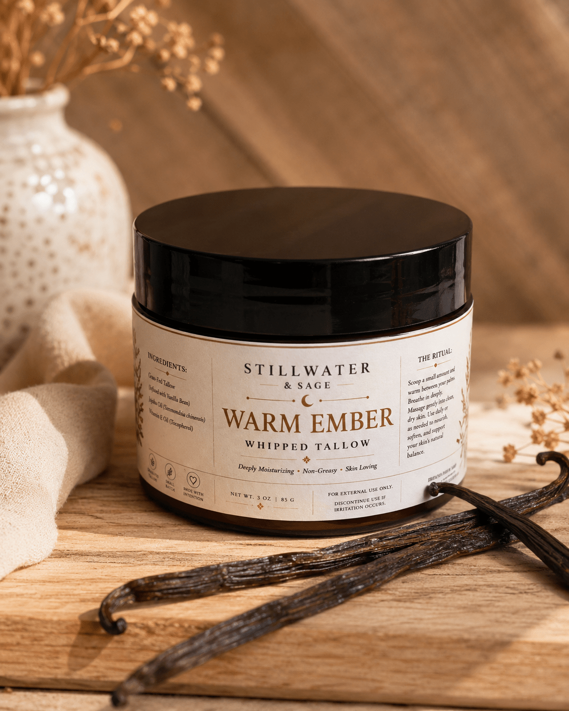 Warm Ember Whipped Tallow - Stillwater & Sage