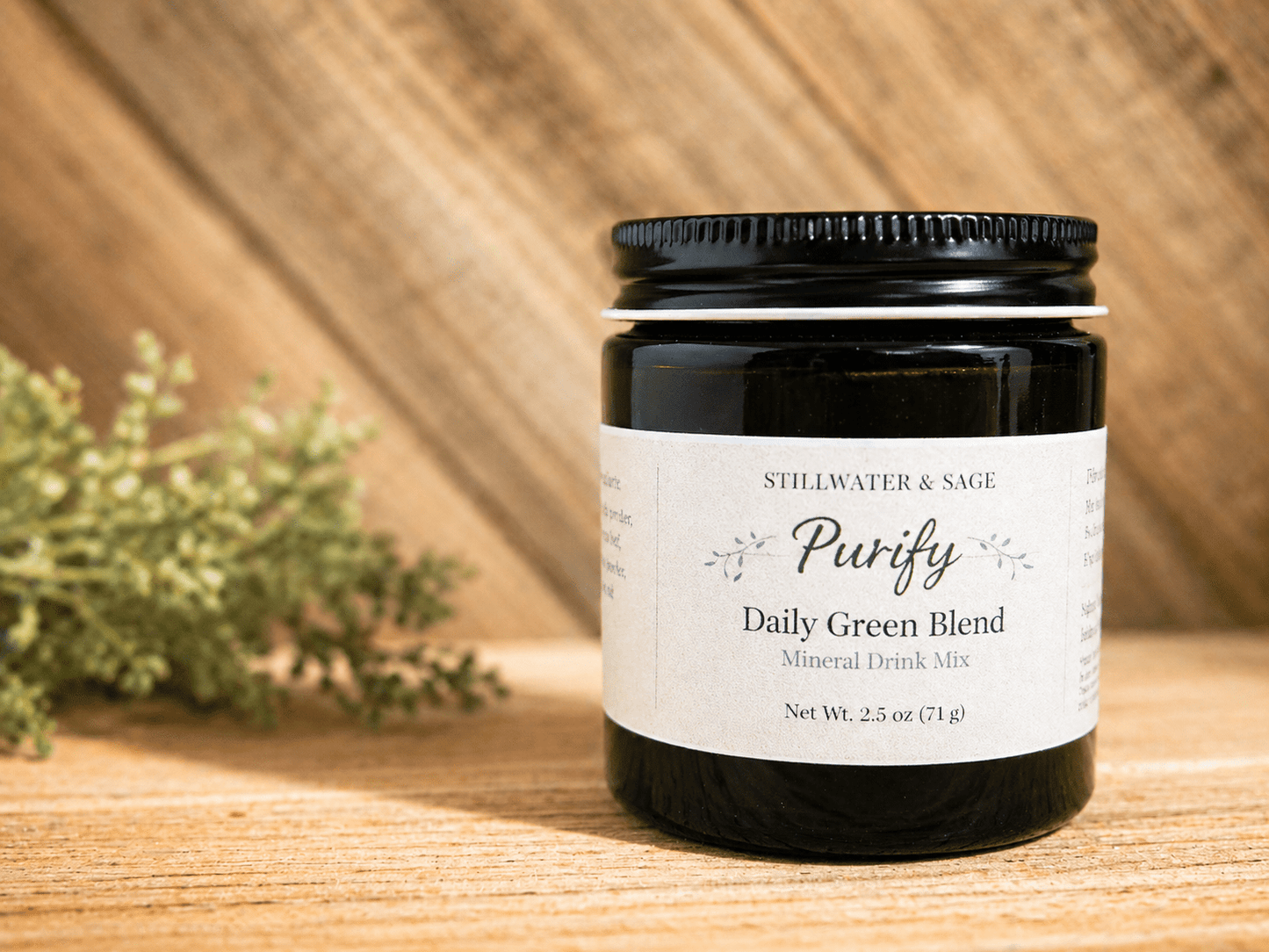 🌿 Purify Daily Green Blend | Mineral Drink Mix - Stillwater & Sage