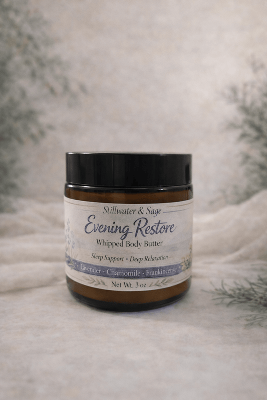 🌙 Evening Restore Whipped Body Butter 3oz - Stillwater & Sage