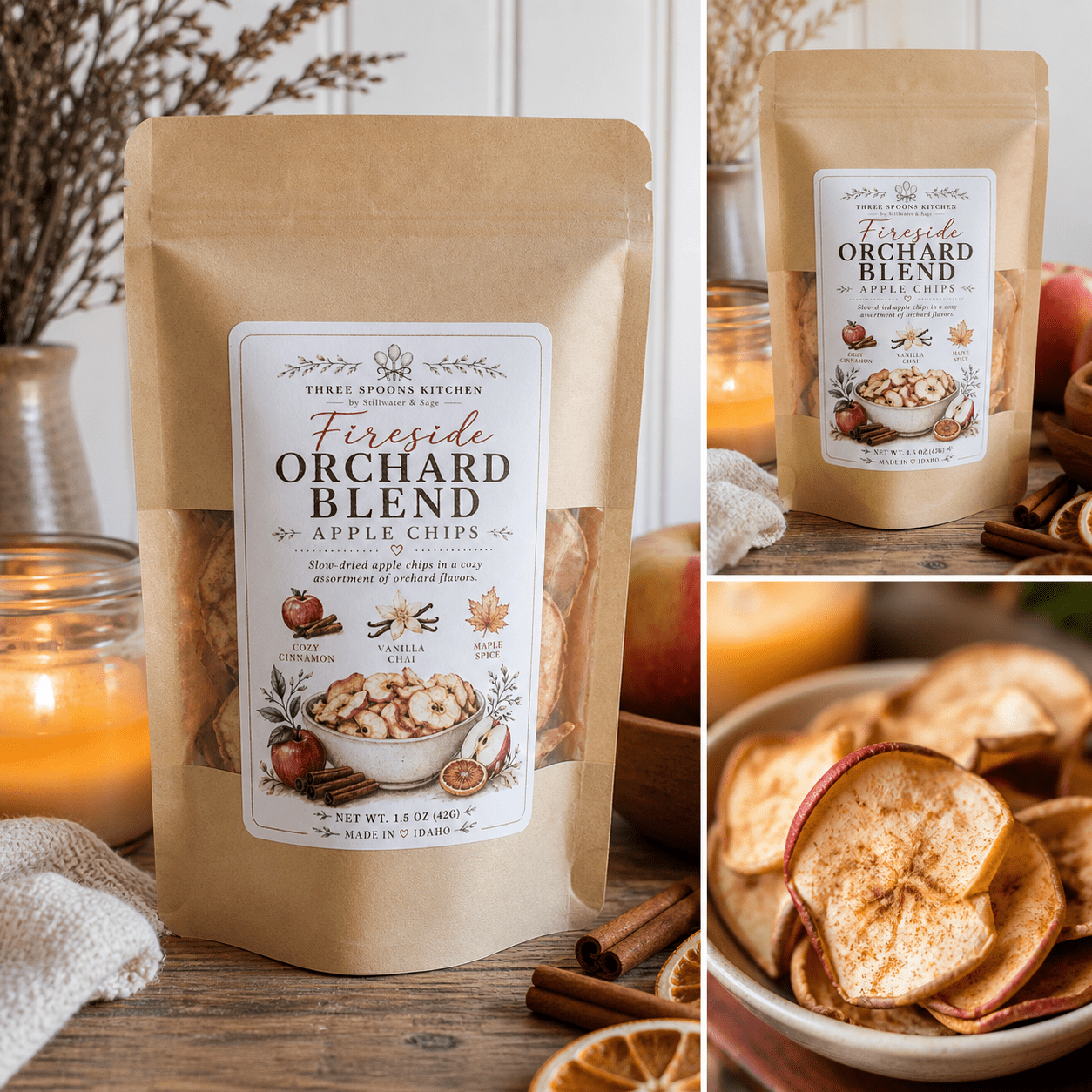 Fireside Orchard Blend Apple Chips - Stillwater & Sage