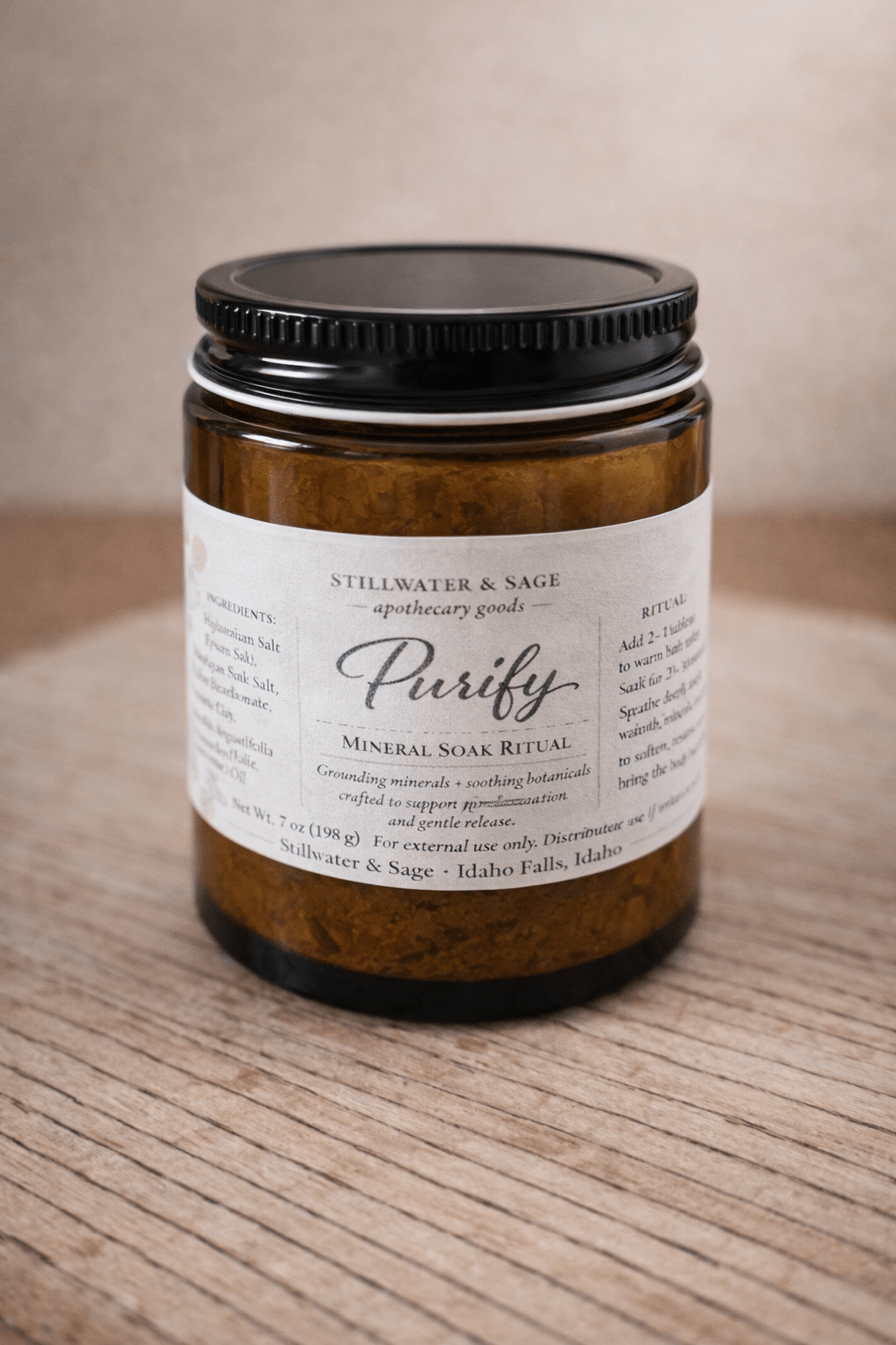 🌿 Purify Mineral Soak | Restorative Bath Ritual - Stillwater & Sage