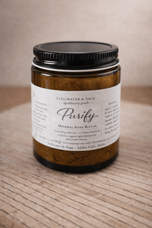 🌿 Purify Mineral Soak | Restorative Bath Ritual - Stillwater & Sage