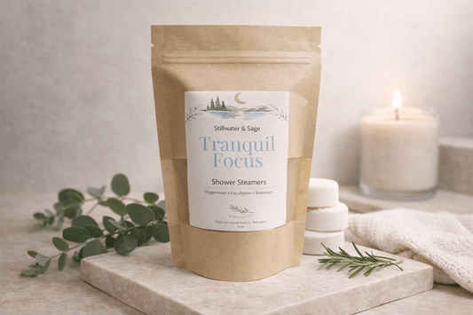 🌿✨️ Tranquil Focus Shower Steamers - 6oz - Stillwater & Sage